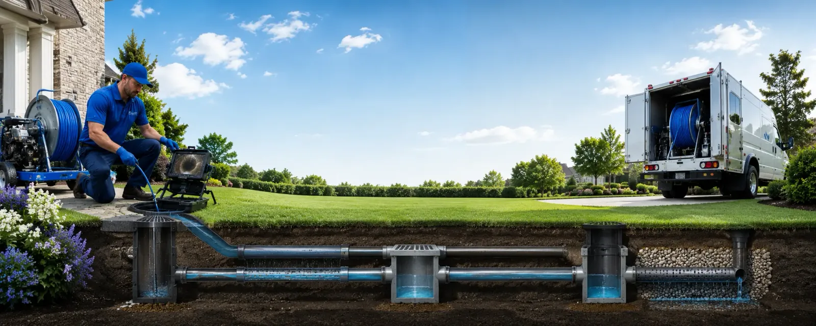 Outdoor drain cleaning information for Fackler, AL